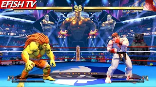 Blanka vs Ryu (Hardest AI) - STREET FIGHTER V