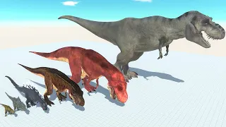 Tyrannosaurus of Evolution VS All Dinosaurs Giant Indominus Triceratops Pteranodon Animal Revolts