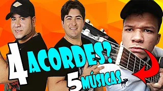 5 MUSICAS DO BAROES DA PISADINHA COM 4 ACORDES| Muito facil de tocar