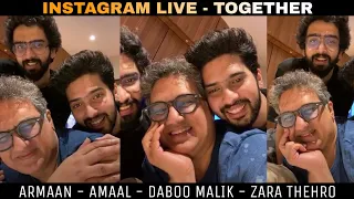 Instagram Live - Armaan M Amaal M & Daboo M - Zara Thehro || Live Together || SLV2020