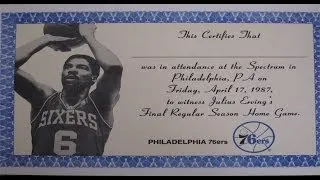 RARE "Dr. J" Julius Erving Tribute Video  (from VHS given away at his last home game on 4/17/87)