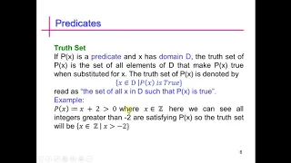 Predicate and Truth set