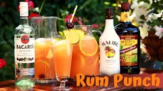 Jamaican Rum Punch Recipe🍹 Tropical Paradise in a Pitcher