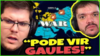 CASIMIRO NÃO FICOU COM MEDO DO GAULES E FOI COM TUDO PRA CIMA DELE NO WAR!