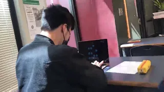 Playing osu mania! at school part 2