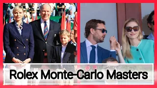 Princess CHARLENE, Prince Albert, Jacques, PIERRE and BEATRICE at the 2024 Rolex Monte-Carlo Masters