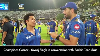 Champion corner - Yuvraj Singh in Conversation With Sachin Tendulkar