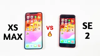iOS 17 SPEED TEST !! iPhone SE 2 Vs iPhone XS Max in 2023