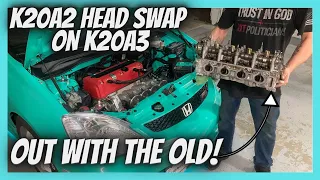 K20A2 HEAD SWAP ON K20A3 EP3