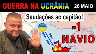 26 Maio: NA MOSCA! Navio de INTELIGÊNCIA russo SOFRE UMA EXPLOSÃO | A Guerra na Ucrânia explicada