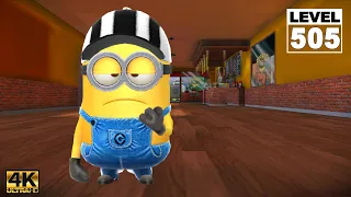 Minion Rush Referee Minion Near-Miss an obstacle 65 times at Downtown | LV.505 EP #356 | 4K