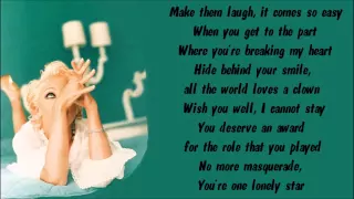 Madonna - Take a Bow Karaoke / Instrumental with lyrics on screen