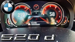 BMW 5 Series 2017 G30 520d 0-219 km/h ACCELERATION by AutoTopNL