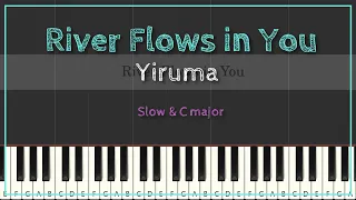 YIRUMA | River Flows in You | Slow & Easy Piano Tutorial | always C major