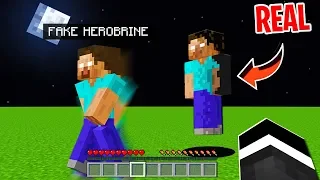 I pretended to be Herobrine in Minecraft, but then he REALLY showed up in Minecraft!