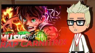 Gabriel agreste+Nathalie reagindo ao carnitrix