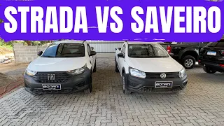 COMPARATIVO: VW SAVEIRO ROBUST 1.6 2021 VS FIAT STRADA ENDURANCE 1.4 2021! QUAL É A MELHOR?