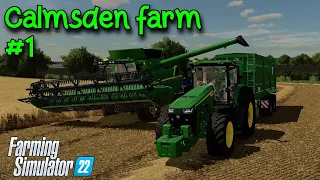 New Destination / Big Barley Harvest / John Deere - #1 - Calmsden Farm - FS22 - PS5 - Timelapse