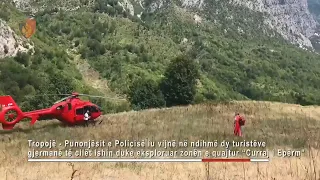 Turistët gjermanë lodhen dhe ngelin në mal, nxirren nga Policia e Tropojës dhe helikopteri