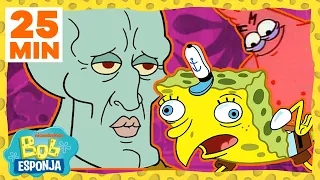 Bob Esponja | 25 MINUTOS dos momentos memes mais engraçados Bob Esponja | Bob Esponja em Português