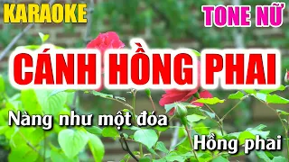 Cánh Hồng Phai Karaoke Tone Nữ - Lâm Organ - Karaoke Nhạc Sống 2022