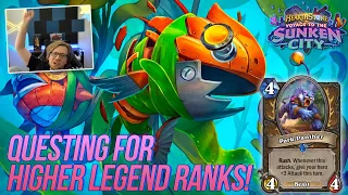 Questing for that Higher Legend Ranking! | Voyage To The Sunken City | Hearthstone Standard | Savjz