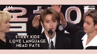 head pats are stray kids' love language