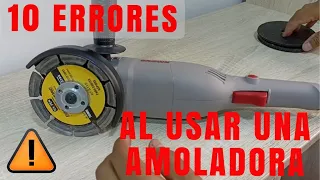 ☝10 ERRORES al momento de USAR una AMOLADORA - educacion en el taller🥇