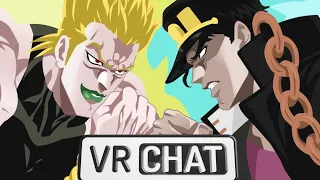 jojo Jotaro VS Dio adventure  [ VRChat ] voice actor trolling