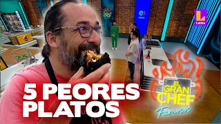 Los 5 peores platos de todas las temporadas de El Gran Chef Famosos