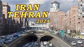 Driving Tour in Center Tehran ,IRAN 2024