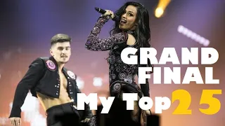 Eurovision Song Contest 2022 Grand Final My Top 25 #Eurovision