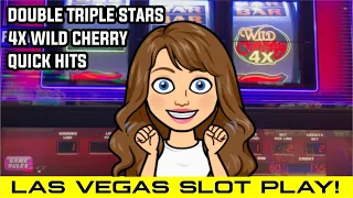 💖 LAS VEGAS SLOT PLAY - Old School TRIPLE DOUBLE STARS 🔴 DOUBLE 4X CHERRY 🔥 QUICK HITS SLOT MACHINES