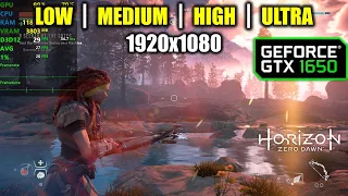 GTX 1650 | Horizon Zero Dawn - 1080p All Settings