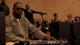 kanye chopping a donda sample in church (2019)