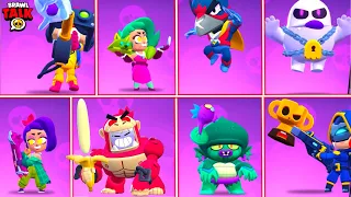 Brawl stars - *NEW* BRAWLER LOLA + ALL *NEW* SKINS WINNING ANIMATION |Brawl stars Update #brawlywood