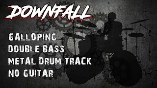 Downfall - Galloping Double Bass Metal Drum Track, 174 BPM