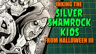 Inking the Silver Shamrock Kids from Halloween 3 (Season of the Witch)