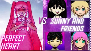 SUNNY And RW MARI, BASIL And AUBREY Vs PERFECT HEART  ( OMORI mod )