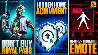 Get Free A7 Royal Pass - New hidden Achievement in Pubg Mobile - Ronaldo Pubg Emote - Pubgm