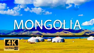 FLYING OVER MONGOLIA (4K UHD)- Relaxing Music Along With Beautiful Nature Videos (4K Video Ultra HD)