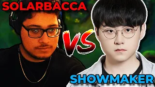 Solarbacca faces showmaker and ABSOLUTELY GAPS HIM IN LANE.. but this is why showmaker is a GOD