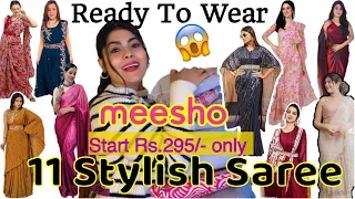 Ready To Wear Indo Western Saree Haul From Meesho, Start From Rs.295/- || Affordable Saree