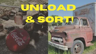 Carnival Auction Picks! Walk Around of car & truck parts, collectibles, cans, signs, wheels + more!