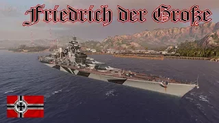 World of Warships | Friedrich der Große | späte und kurze Action