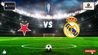 MODO CARRERA 2 (FIFA 23 PS4) FASE DE GRUPOS [ SLAVIA PRAHA VS  REAL MADRID ] UEFA CHAMPIONS LEAGUE