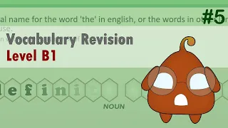 Revisiting English Vocabulary: Refreshing Your B1 Level Knowledge #5