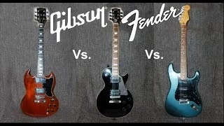 Gibson SG vs Gibson Les Paul vs Fender Stratocaster