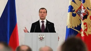 Anthem of Russia 2010 - President Dmitry Medvedev of Russia Speak 30 November 2010