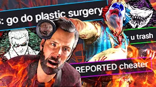 SALTY SURVIVOR GETS ANGRY AND REPORTS ME OF HACKING AGAIN | Dead By Daylight